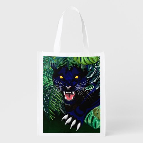 Black Panther Spirit of the Jungle Grocery Bag