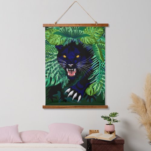 Black Panther Spirit of the Jungle Hanging Tapestry