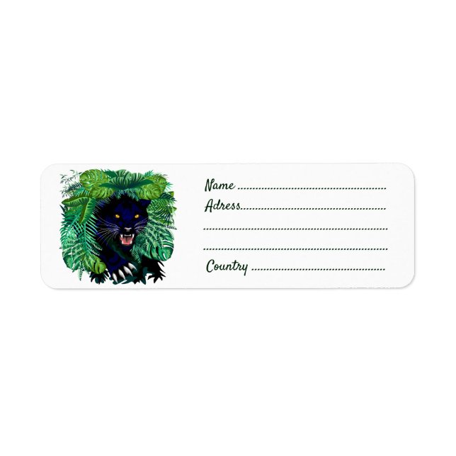 Black Panther Spirit of the Jungle Label (Front)