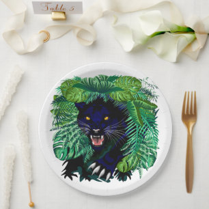 Black Panther Spirit of the Jungle Paper Plates