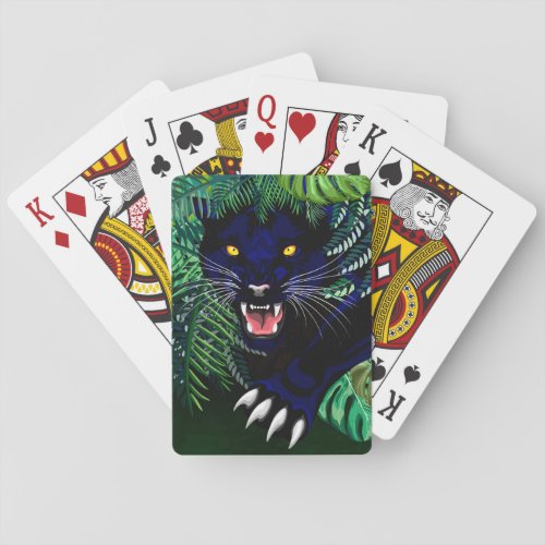 Black Panther Spirit of the Jungle Poker Cards