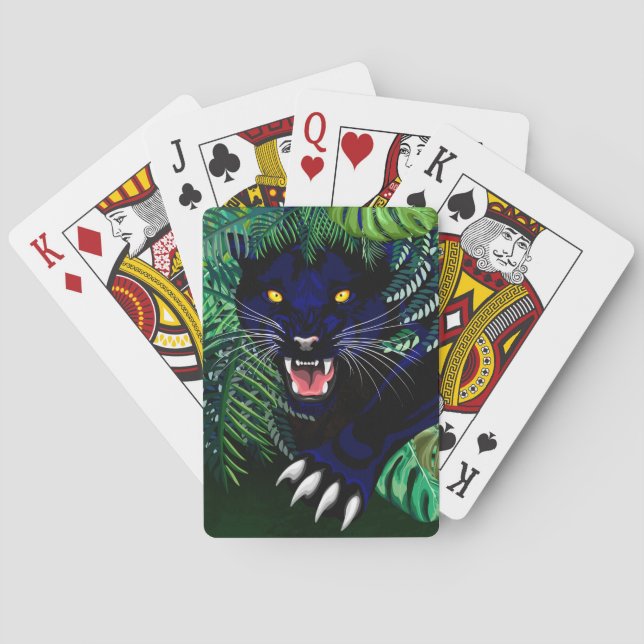 Black Panther Spirit of the Jungle Poker Cards (Back)