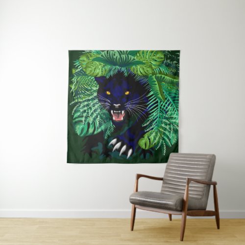 Black Panther Spirit of the Jungle Tapestry