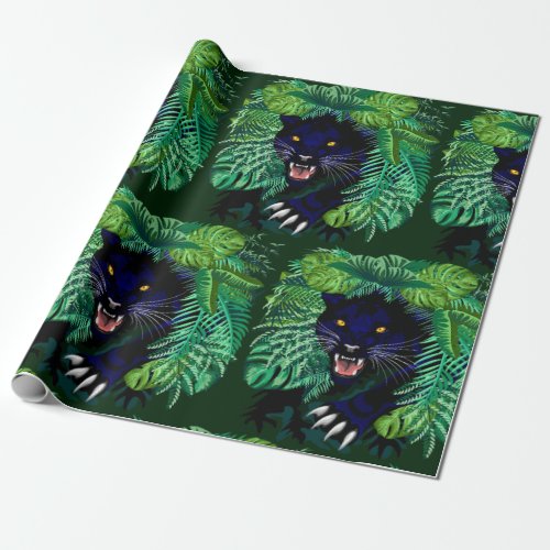 Black Panther Spirit of the Jungle Wrapping Paper