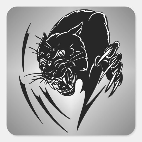 Black Panther Square Sticker