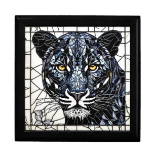 Black Panther Stained For Animal Lovers Gift Box