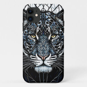 Black Panther stained glass Colorful Stained Glass iPhone 11 Case