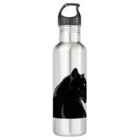 black panther stainless steel water bottle, Zazzle