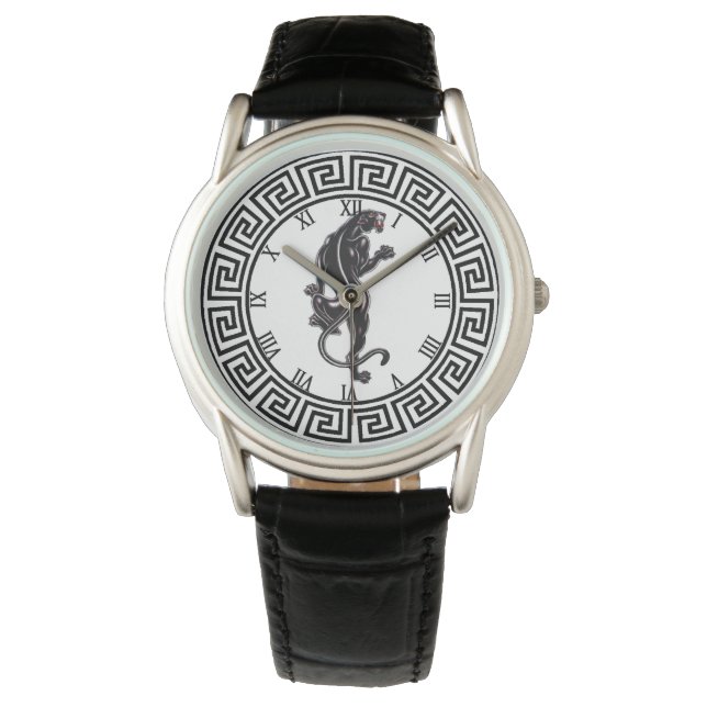 Black Panther Tattoo eWatch Watch (Front)