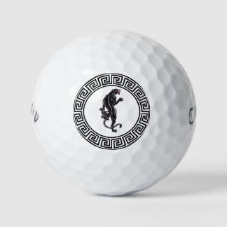 Black Panther Tattoo Golf Balls