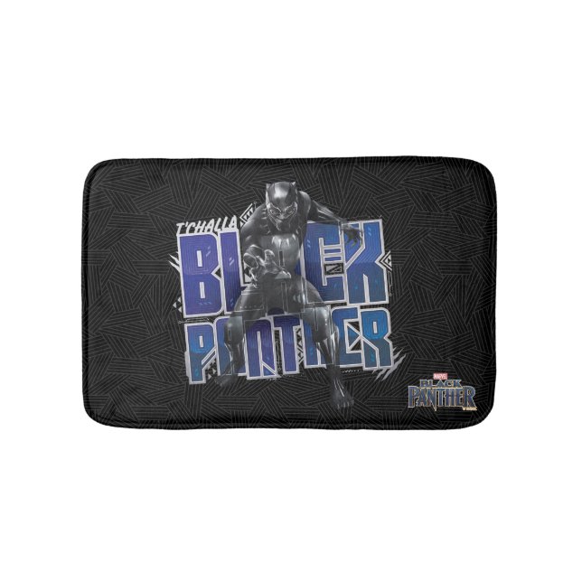 Black Panther | T'Challa - Black Panther Graphic Bathroom Mat (Front)