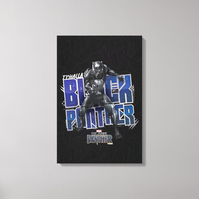 Black Panther | T'Challa - Black Panther Graphic Canvas Print (Front)