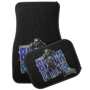 Black Panther   T'Challa - Black Panther Graphic Car Floor Mat