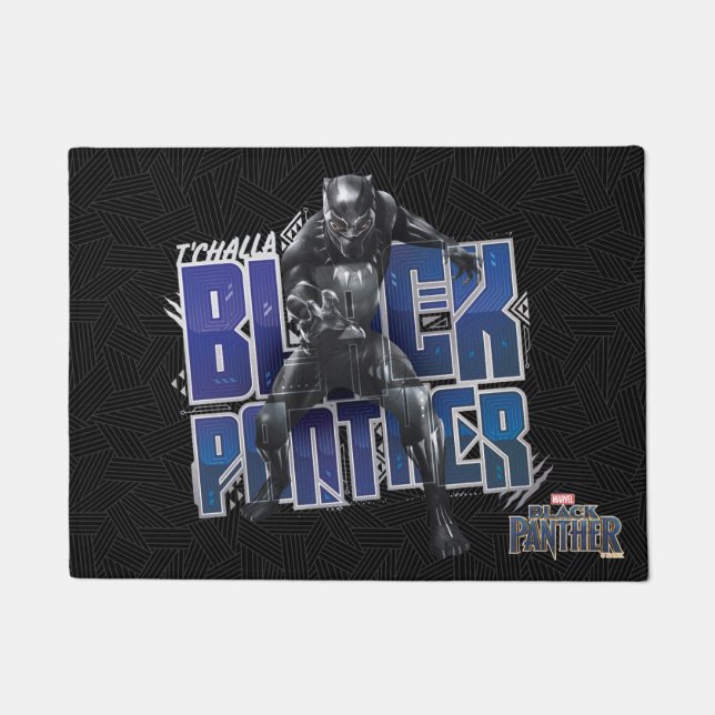 Black Panther | T'Challa - Black Panther Graphic Doormat (Front)