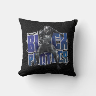 Black Panther   T'Challa - Black Panther Graphic Throw Pillow