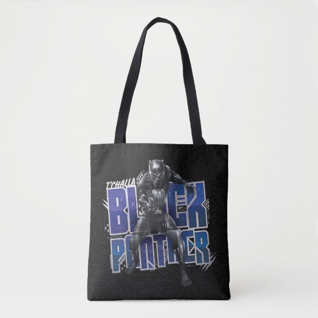 Black Panther | T'Challa - Black Panther Graphic Tote Bag (Front)