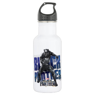 Black Panther   T'Challa - Black Panther Graphic Water Bottle