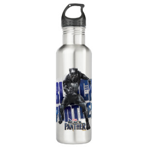 Black Panther   T'Challa - Black Panther Graphic Water Bottle