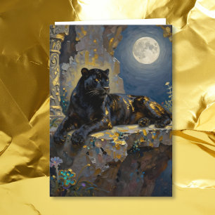 Black Panther Themed Happy Birthday  Card