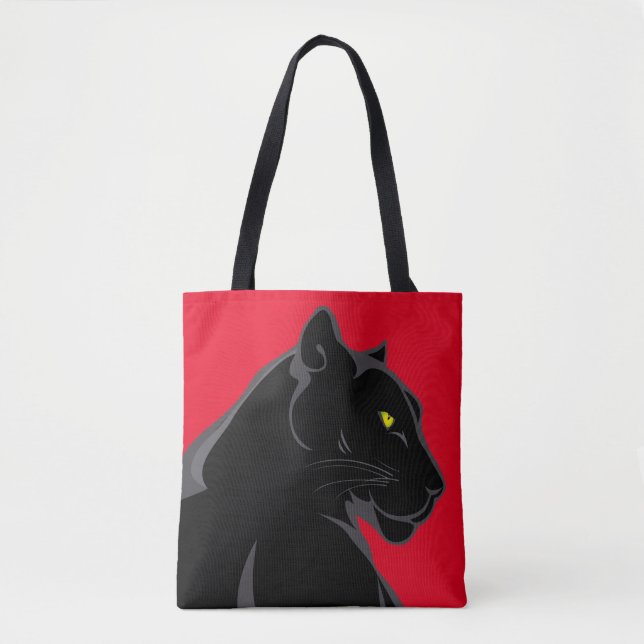 BLACK PANTHER TOTE PURSE BAG (Front)