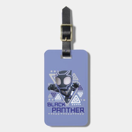 Black Panther Triangular Character Graphic Luggage Tag