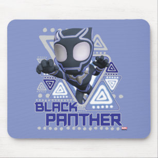 Black Panther Triangular Character Graphic Mouse Pad