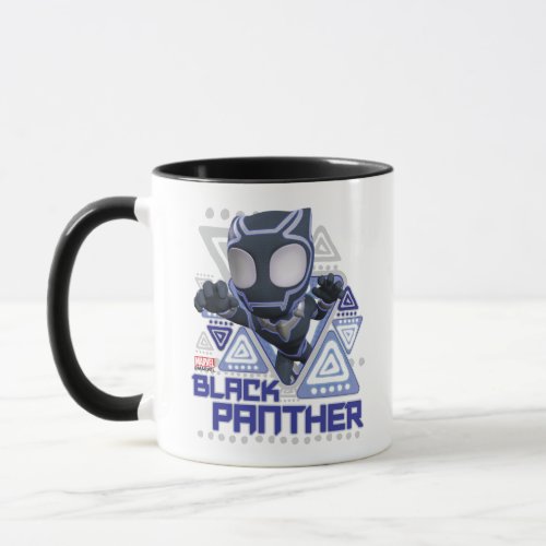 Black Panther Triangular Character Graphic Mug