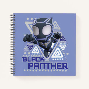 Black Panther Triangular Character Graphic Notebook