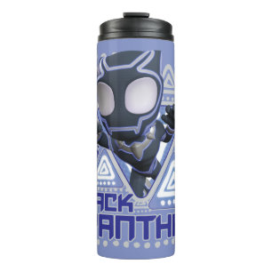 Black Panther Triangular Character Graphic Thermal Tumbler