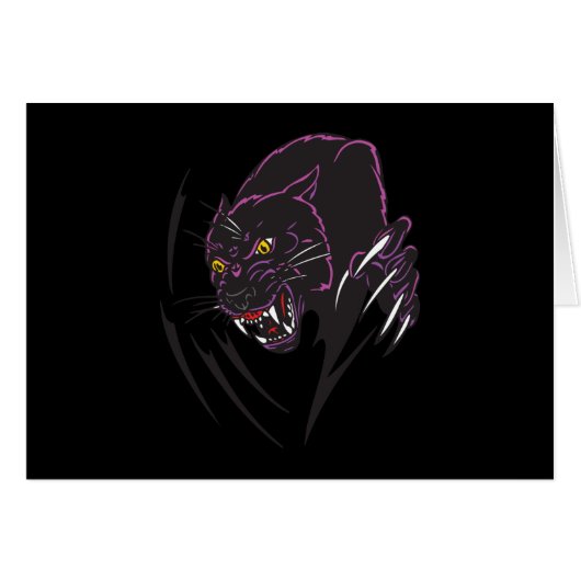 black panther tribal design cards (Front Horizontal)