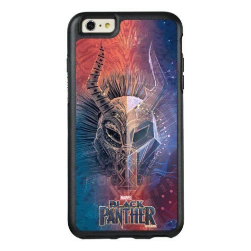 Black Panther  Tribal Mask Overlaid Art OtterBox iPhone 66s Plus Case
