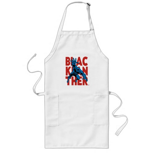 Black Panther Typography Character Art Long Apron