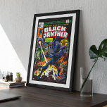 Black Panther Vol 1 Issue #2 Comic Cover Poster<br><div class="desc">Black Panther Vol 1 Issue #2 comic book cover features Black Panther and Mister Little battling against The Six-Million Year Man and Princess Zanda!</div>