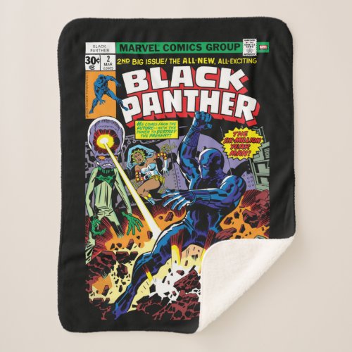 Black Panther Vol 1 Issue 2 Comic Cover Sherpa Blanket