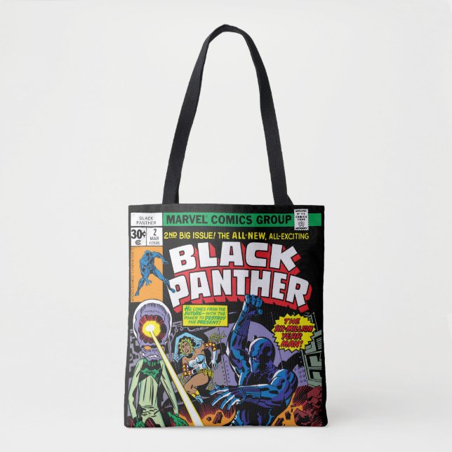 Black Panther Vol 1 Issue #2 Comic Cover Tote Bag (Front)