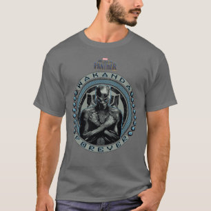 Black Panther   Wakanda Forever Badge T-Shirt