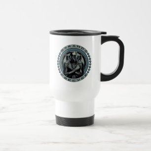 Black Panther Wakanda Forever Badge Travel Mug