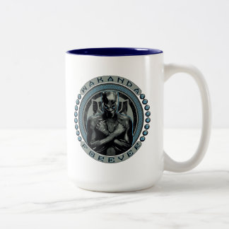 Black Panther | Wakanda Forever Badge Two-Tone Coffee Mug