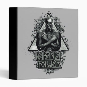 Black Panther   "Wakanda Forever" Graphic 3 Ring Binder