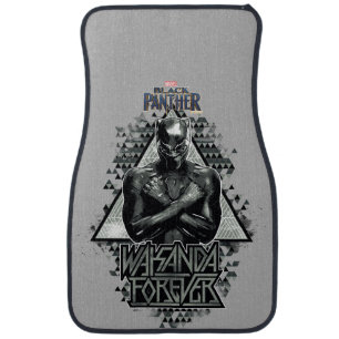 Black Panther "Wakanda Forever" Graphic Car Mat