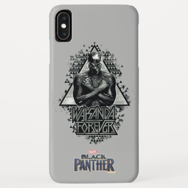 Black Panther | "Wakanda Forever" Graphic Case-Mate iPhone Case (Back)