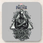 Black Panther | "Wakanda Forever" Graphic Coaster