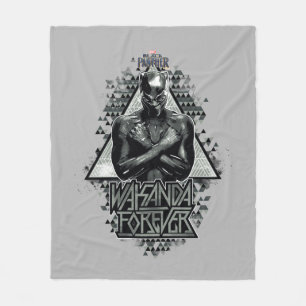 Black Panther   "Wakanda Forever" Graphic Fleece Blanket