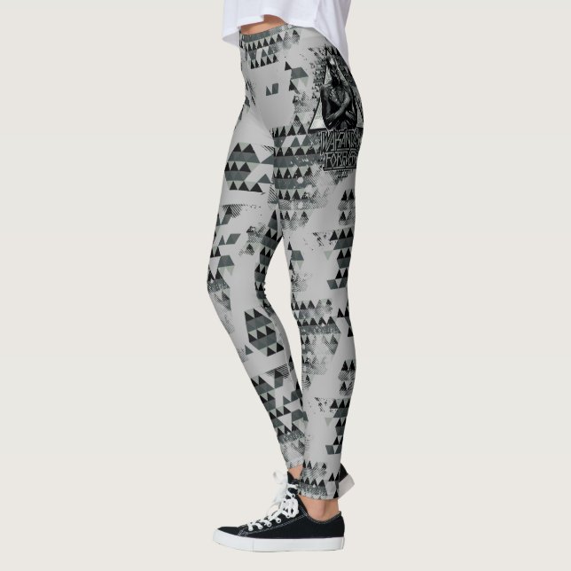Black Panther | "Wakanda Forever" Graphic Leggings (Left)