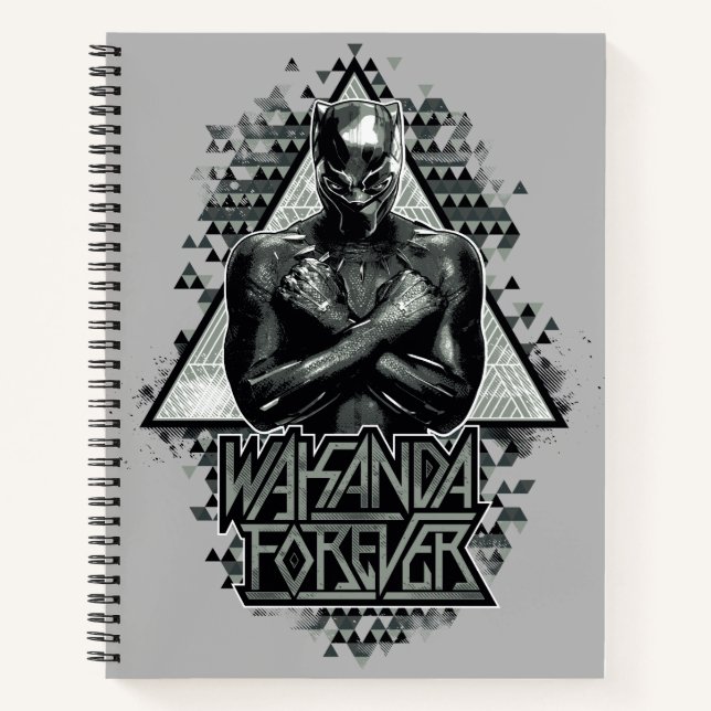 Black Panther | "Wakanda Forever" Graphic Notebook (Front)