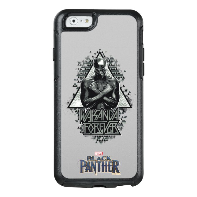 Black Panther | "Wakanda Forever" Graphic Otterbox iPhone Case (Back)