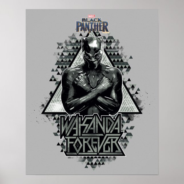 Black Panther | "Wakanda Forever" Graphic Poster (Front)