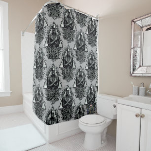 Black Panther   "Wakanda Forever" Graphic Shower Curtain