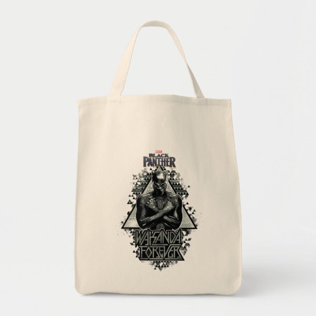 Black Panther | "Wakanda Forever" Graphic Tote Bag (Front)