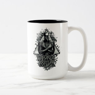 Black Panther "Wakanda Forever" Graphic Two-Tone Coffee Mug